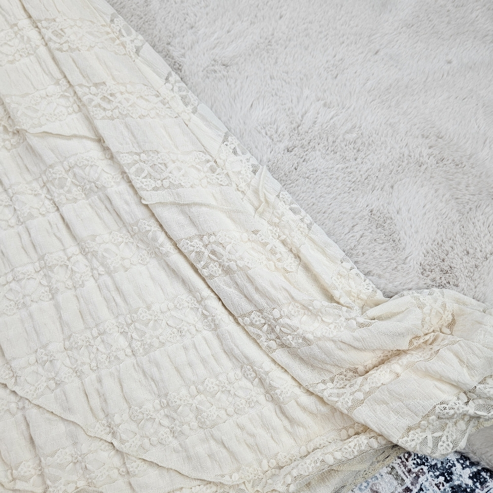 Torrid Maxi Asymmetrical Lace Skirt Cream Plus Size Women 2 - Picture 3 of 6
